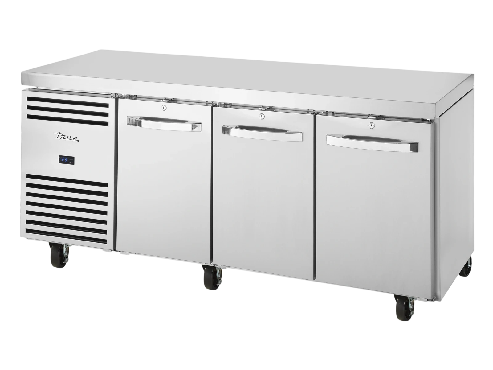 True TCF1/3-CL-SS-DL-DR-DR 1/1 GN Counter Freezer, 3 Section