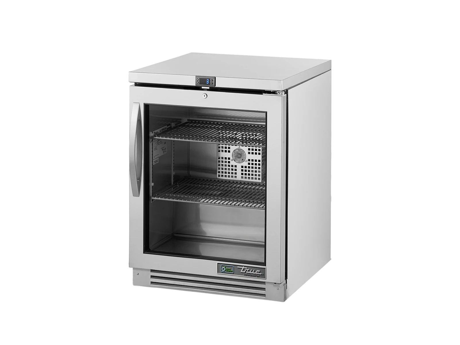 True TUC-24G-HC-FGD01 LH Undercounter Foodservice Refrigerator, 1 Glass Swing Door