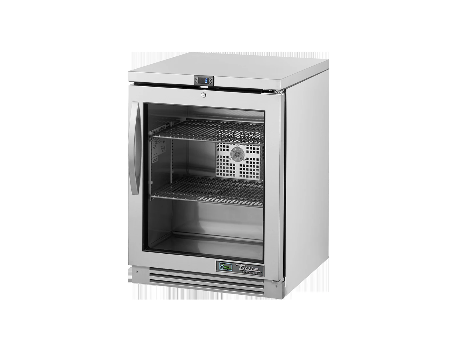 True TUC-24G-HC-FGD01 RH Undercounter Foodservice Refrigerator, 1 Glass Swing Door