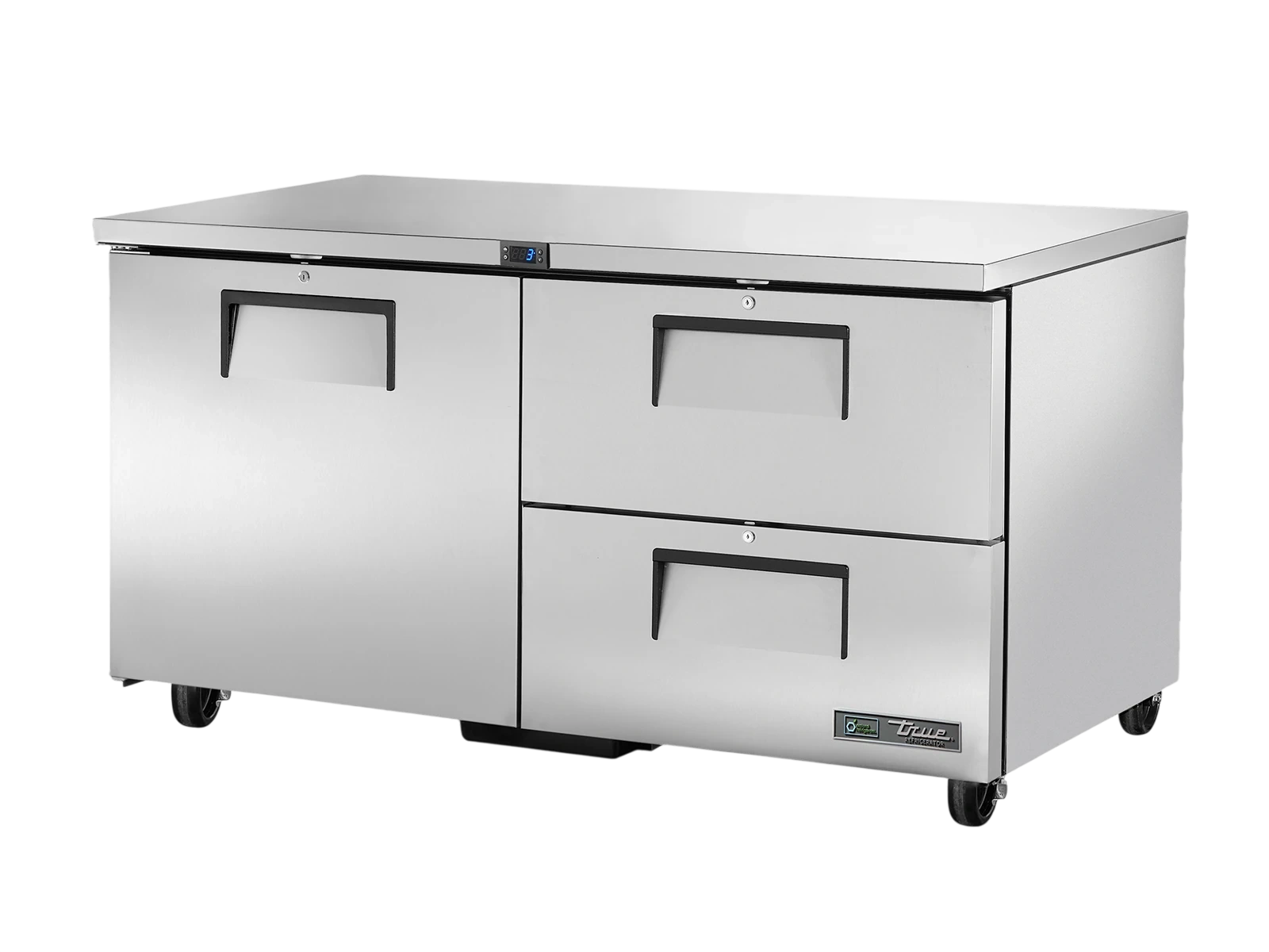 True TUC-60D-2-HC Undercounter Foodservice Refrigerator, 2 Drawers + 1 Solid Swing Door