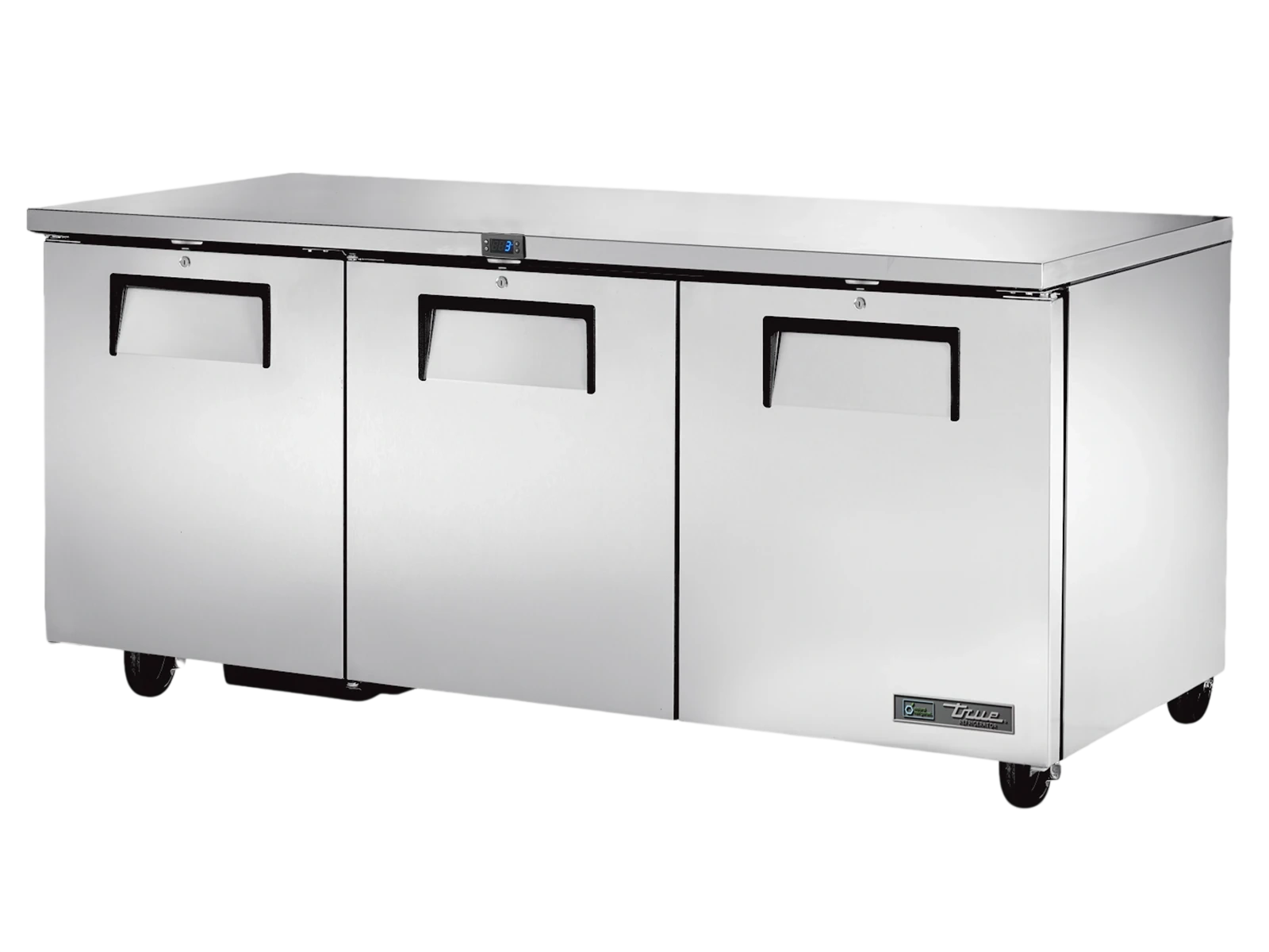 True TUC-72-HC Undercounter Foodservice Refrigerator, 3 Solid Swing Doors