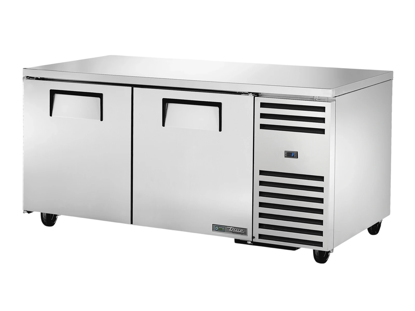 True TUC-67-HC Deep Undercounter Refrigerator, 2 Solid Swing Doors