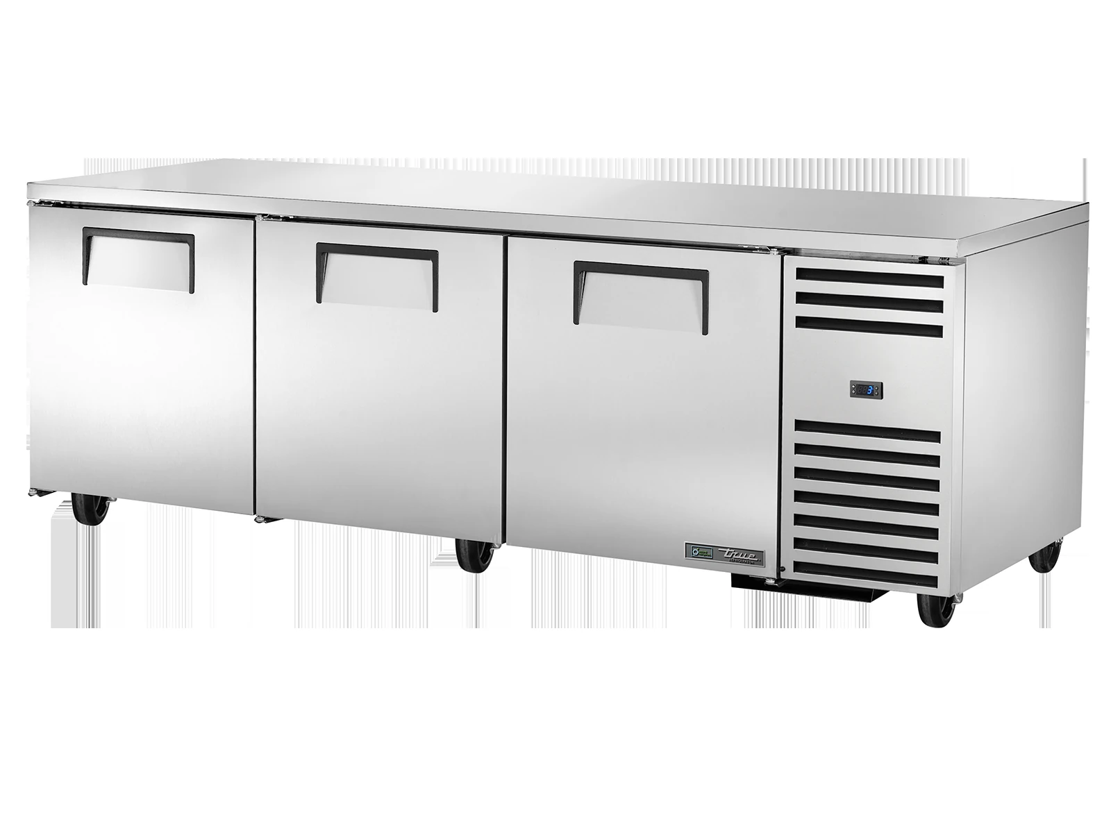 True TUC-93-HC Deep Undercounter Refrigerator, 3 Solid Swing Doors