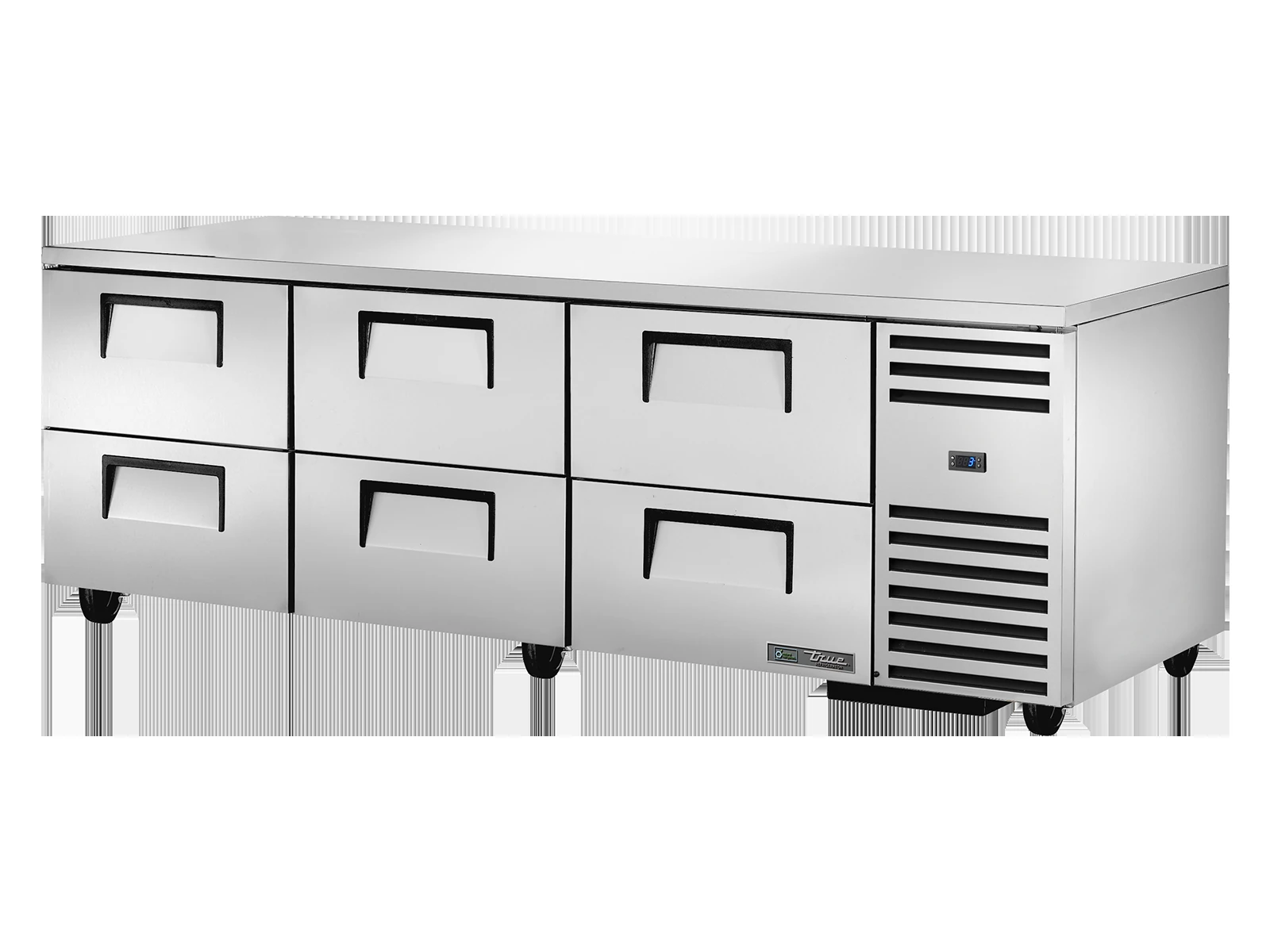 True TUC-93D-6-HC Deep Undercounter Refrigerator, 6 Drawers