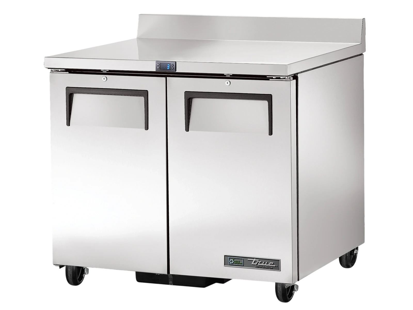 True TWT-36-HC Worktop Counter Refrigerator, 2 Solid Swing Doors