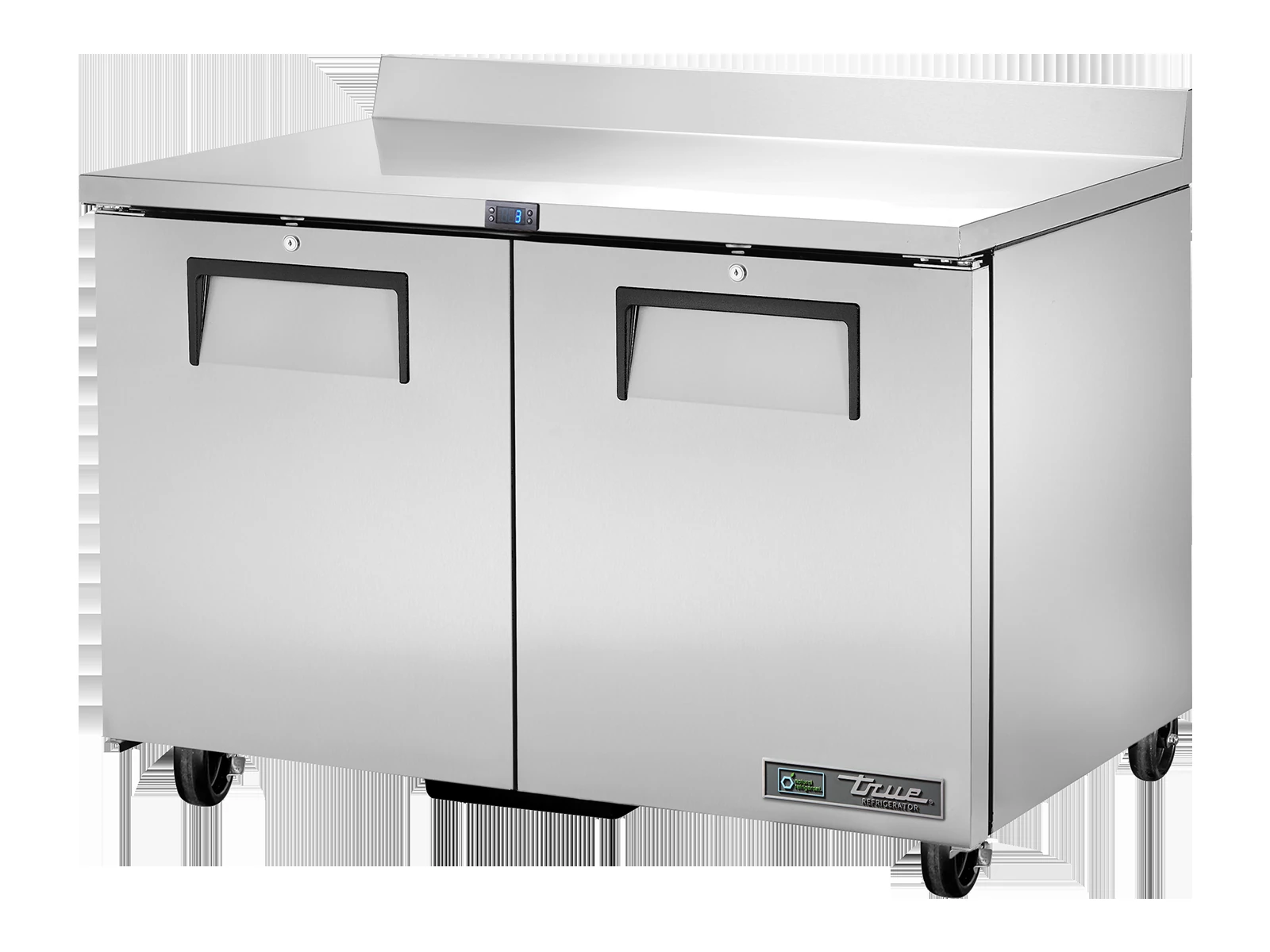 True TWT-48-HC Worktop Counter Refrigerator, 2 Solid Swing Doors