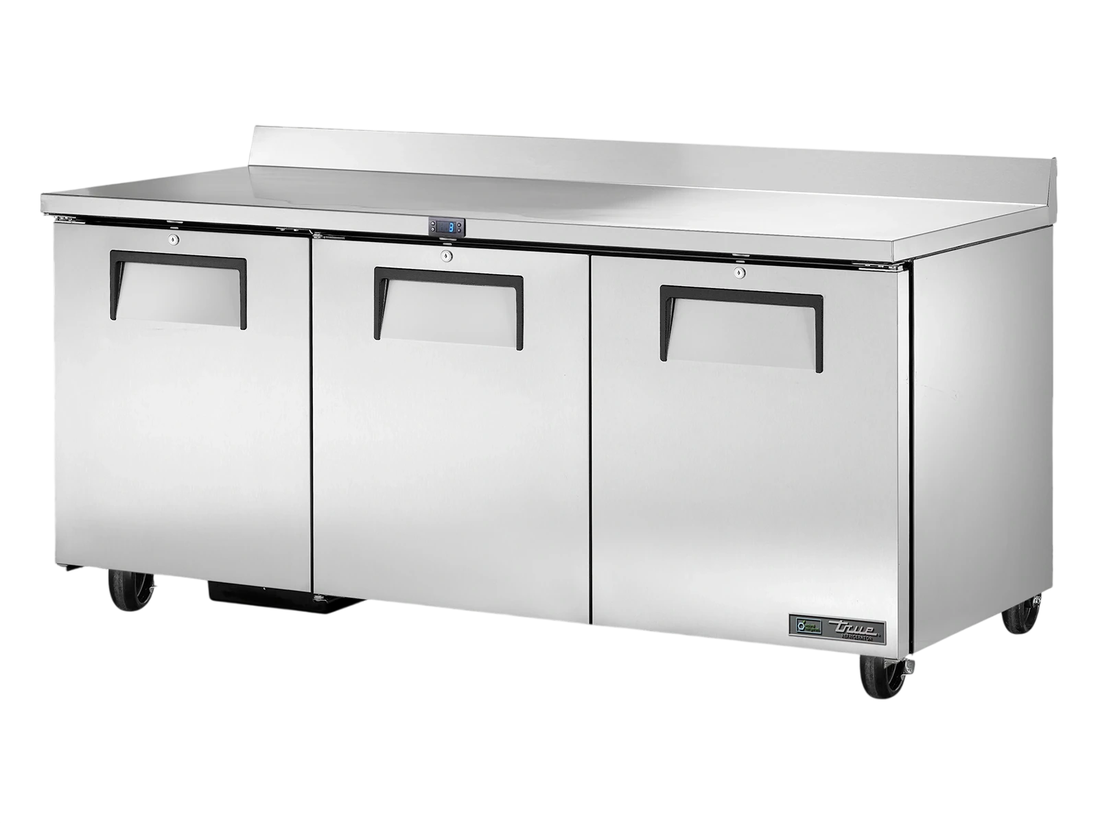 True TWT-72-HC Worktop Counter Refrigerator, 3 Solid Swing Doors