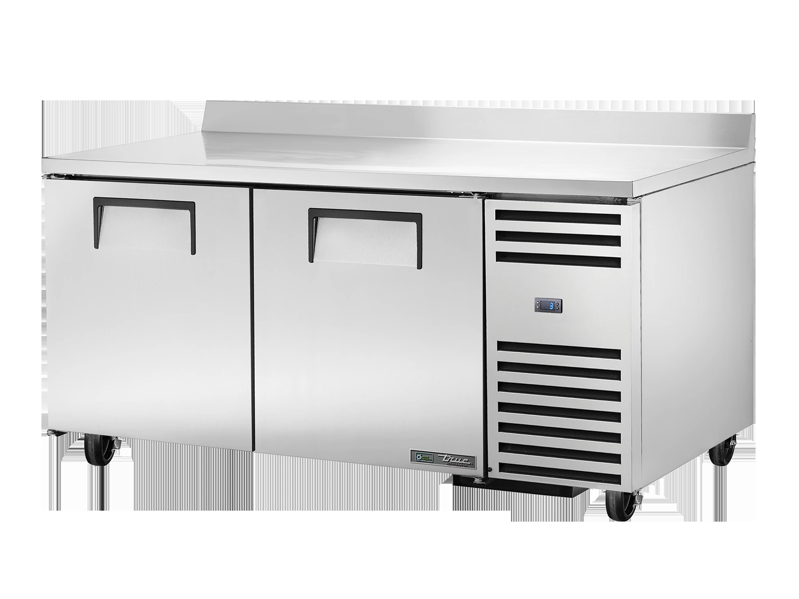 True TWT-67-HC Deep Worktop Counter Refrigerator, 2 Solid Swing Doors