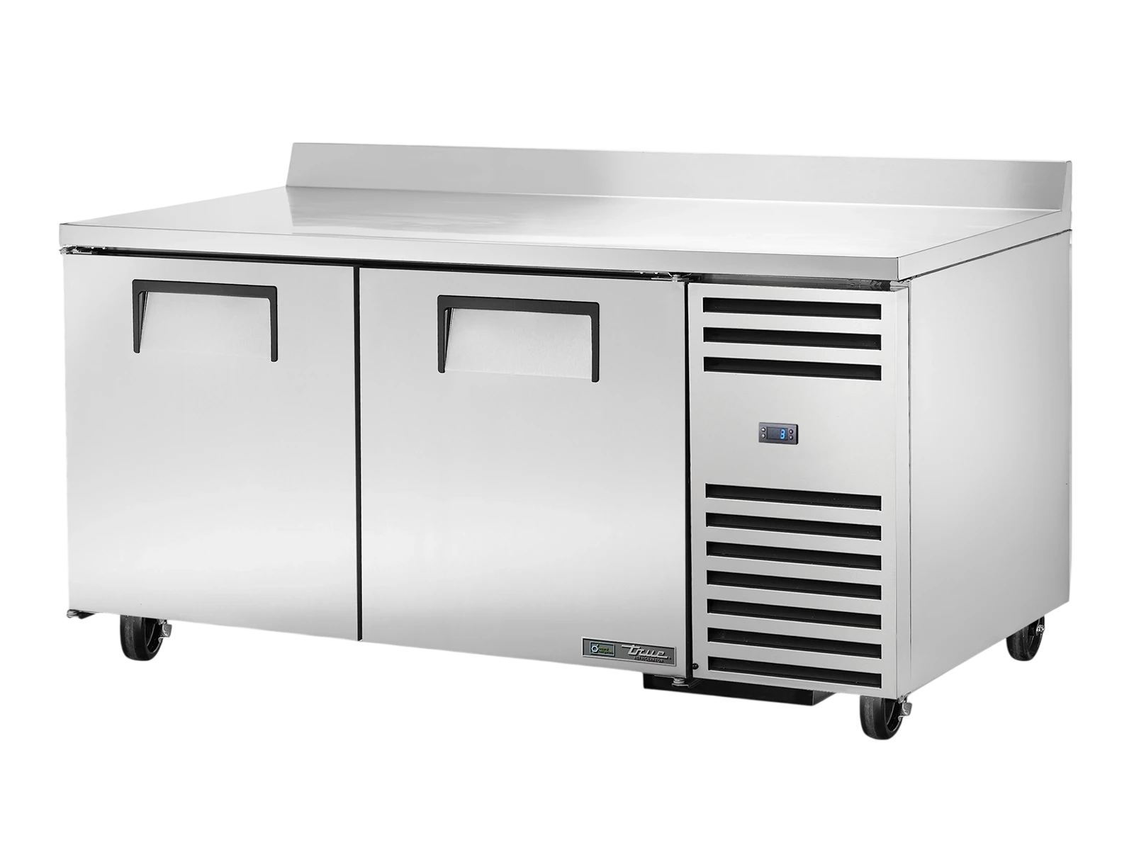 True TWT-67-HC Deep Worktop Counter Refrigerator, 2 Solid Swing Doors