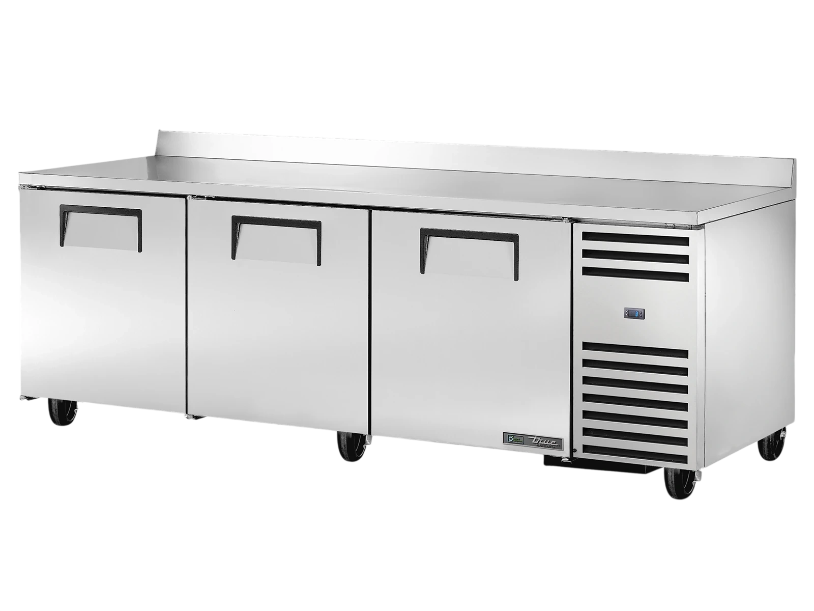 True TWT-93-HC Deep Worktop Counter Refrigerator, 3 Solid Swing Doors