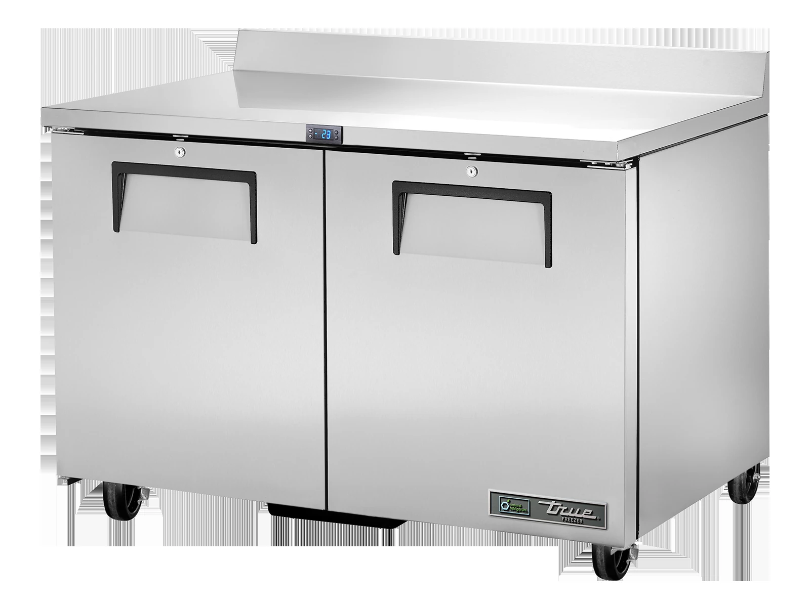 True TWT-48F-HC Worktop Counter Freezer, 2 Solid Swing Doors