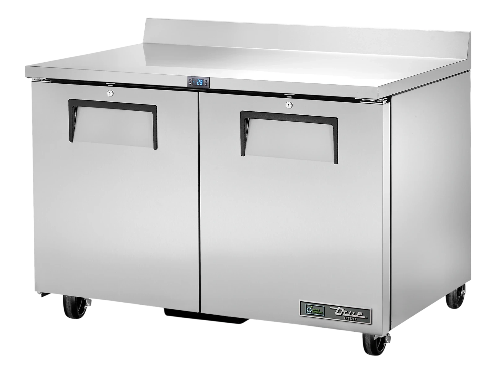 True TWT-48F-HC Worktop Counter Freezer, 2 Solid Swing Doors