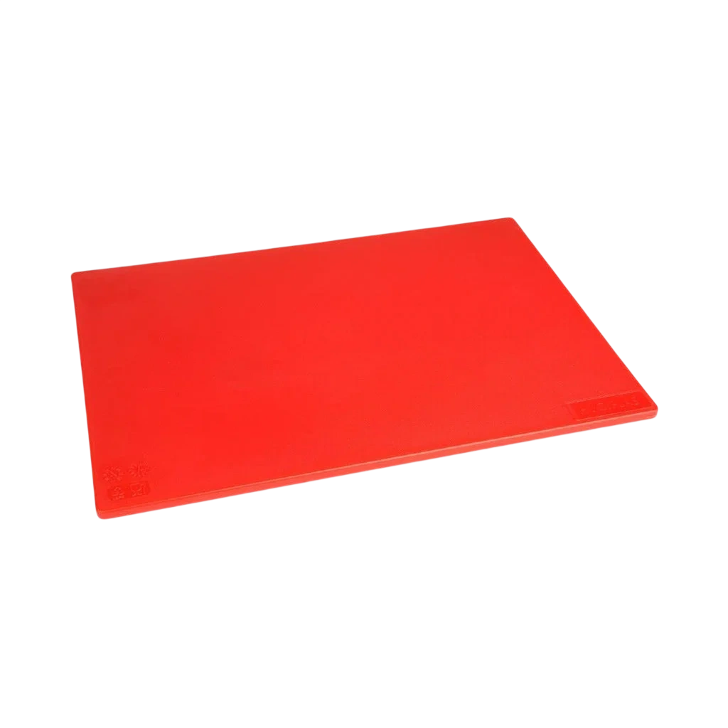 Hygiplas Antibacterial Low Density Chopping Board Red - 450x300x10mm commercial kitchen equipment