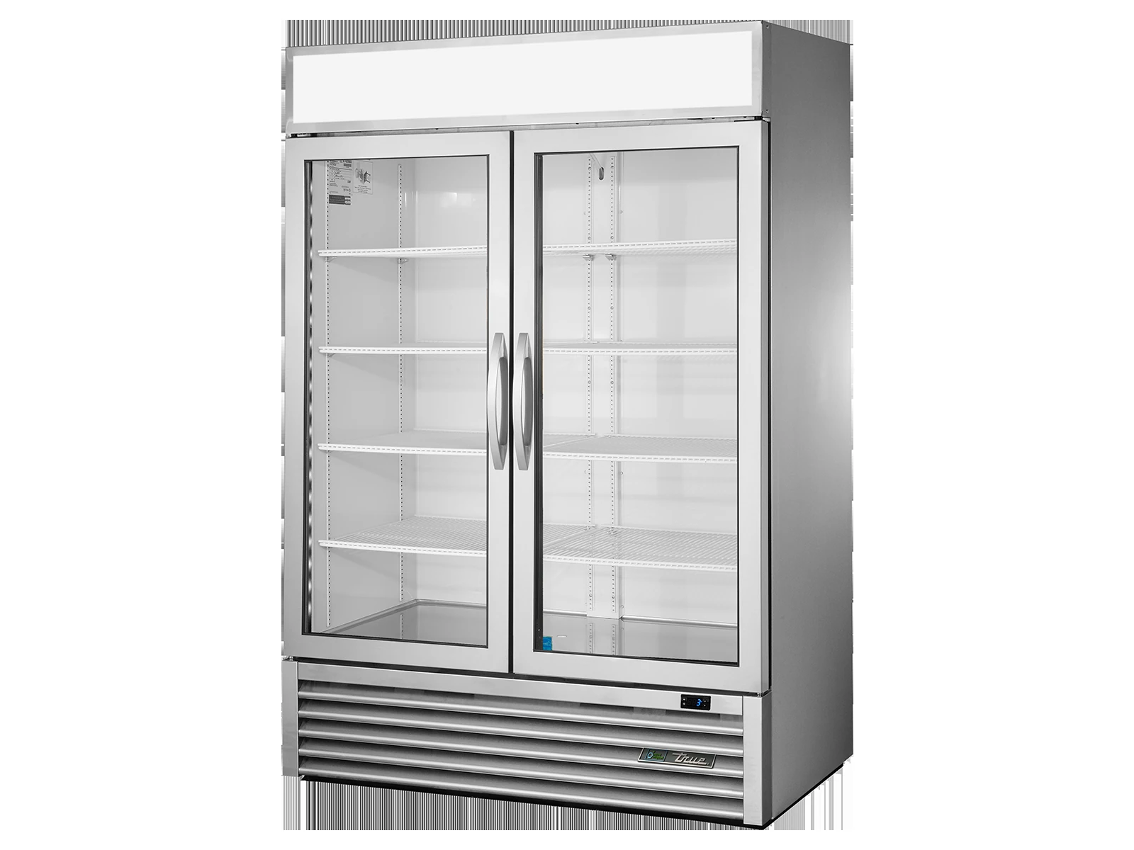 True GDM-49-HC~FGD01 Upright Retail Merchandiser Refrigerator, 2 Full Glass Swing Doors