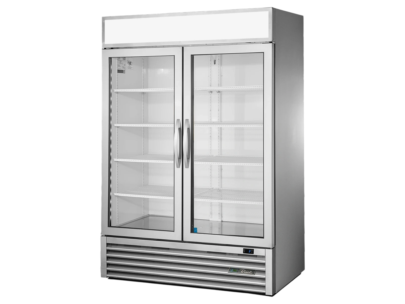 True GDM-49-HC~FGD01 Upright Retail Merchandiser Refrigerator, 2 Full Glass Swing Doors