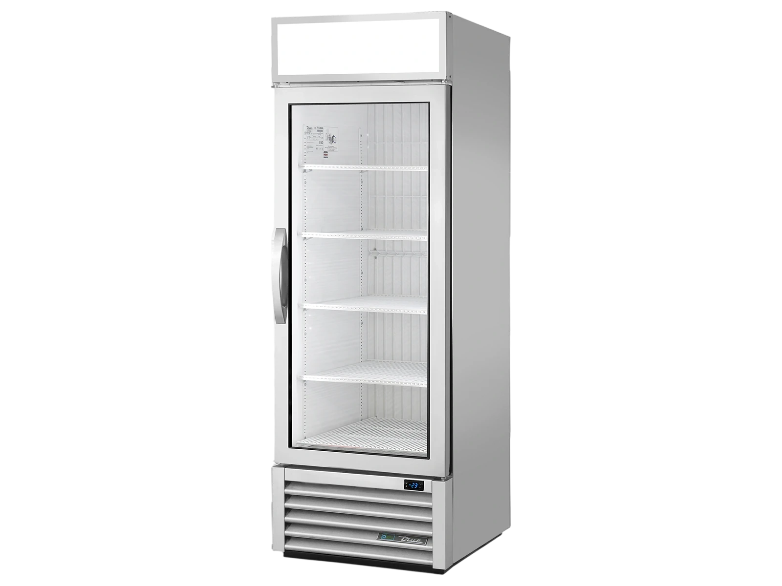 True GDM-23F-HC~FGD01 Upright Retail Merchandiser Freezer, 1 Full Glass Swing Door