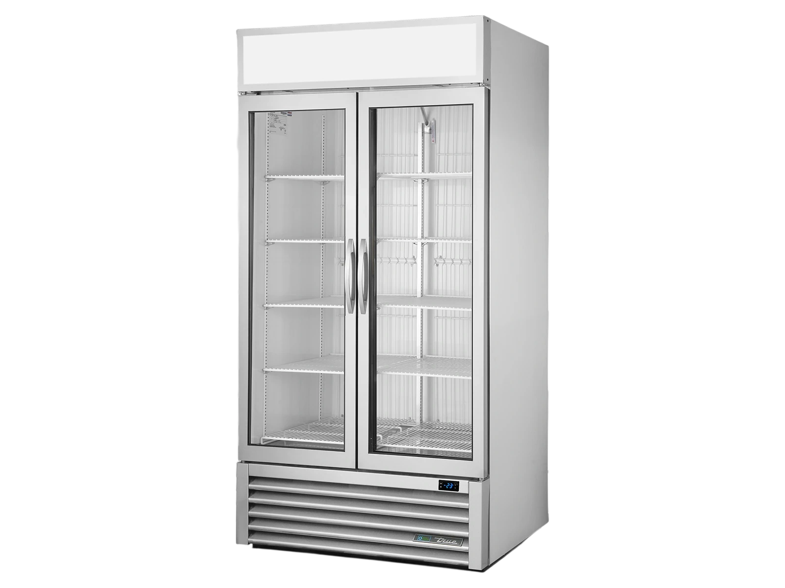 True GDM-35F-HC~FGD01 Upright Retail Merchandiser Freezer, 2 Full Glass Swing Doors