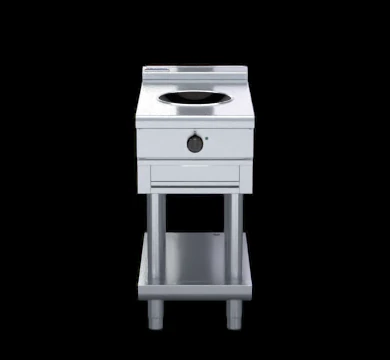 Waldorf INL8100W3-LS 450mm Induction Wok Low Back Version - Leg Stand