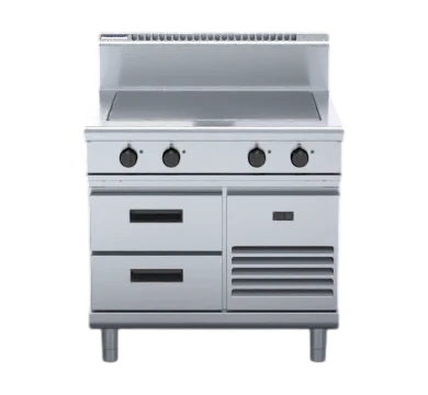 Waldorf RN8104E-RB 900mm Electric Solid Top - Refrigerated Base