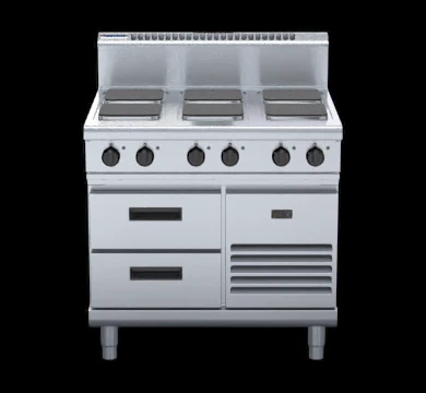 Waldorf RN8600SE-RB 900mm Electric Cooktop Sealed Hobs - Refrigerated Base