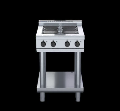 Waldorf RNL8400E-LS 600mm Electric Cooktop Low Back Version Leg Stand