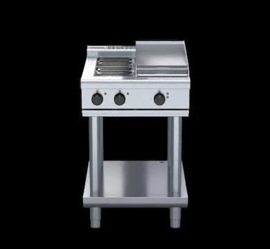 Waldorf RNL8403E-LS 600mm Electric Cooktop Low Back Version Leg Stand