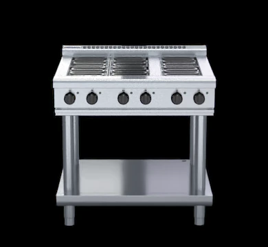 Waldorf RNL8600E-LS 900mm Electric Cooktop Low Back Version Leg Stand