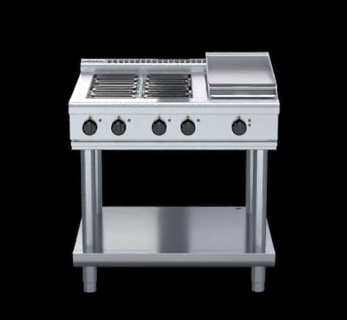 Waldorf RNL8603E-LS 900mm Electric Cooktop Low Back Version Leg Stand