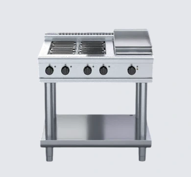 Waldorf RNL8603E-LS 900mm Electric Cooktop Low Back Version Leg Stand