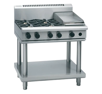 Waldorf RNL8603G-LS 900mm Gas Cooktop Low Back Version Leg Stand