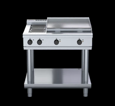 Waldorf RNL8606E-LS 900mm Electric Cooktop Low Back Version Leg Stand
