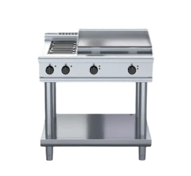 Waldorf RNL8606E-LS 900mm Electric Cooktop Low Back Version Leg Stand