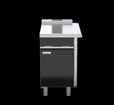 Waldorf BTLB8550-CD-RH 550mm Bench Top Low Back Version - Cabinet Base With Fixed Front Panel