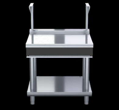 Waldorf BTLB8900S-LS 900mm Bench Top With Salamander Support Low Back Version - Leg Stand