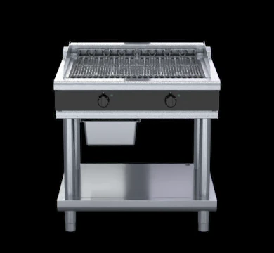 Waldorf CHLB8900ED-LS 900mm Electric Chargrill Low Back Version - Leg Stand