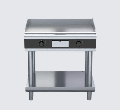 Waldorf GPLB8900E-LS 900mm Electric Griddle Low Back Version - Leg Stand