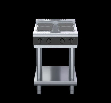 Waldorf RNLB8400SE-LS 600mm Electric Cooktop Sealed Hobs Low Back Version - Leg Stand