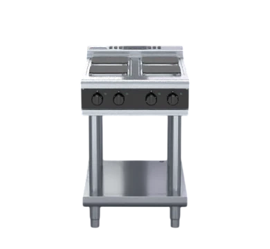 Waldorf RNLB8400SE-LS 600mm Electric Cooktop Sealed Hobs Low Back Version - Leg Stand