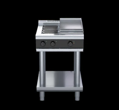 Waldorf RNLB8403E-LS 600mm Electric Cooktop Low Back Version - Leg Stand