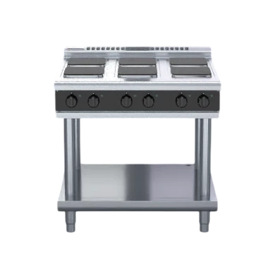 Waldorf RNLB8600SE-LS 900mm Electric Cooktop Sealed Hobs Low Back Version - Leg Stand