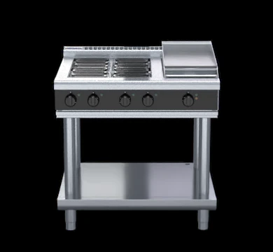 Waldorf RNLB8603E-LS 900mm Electric Cooktop Low Back Version - Leg Stand