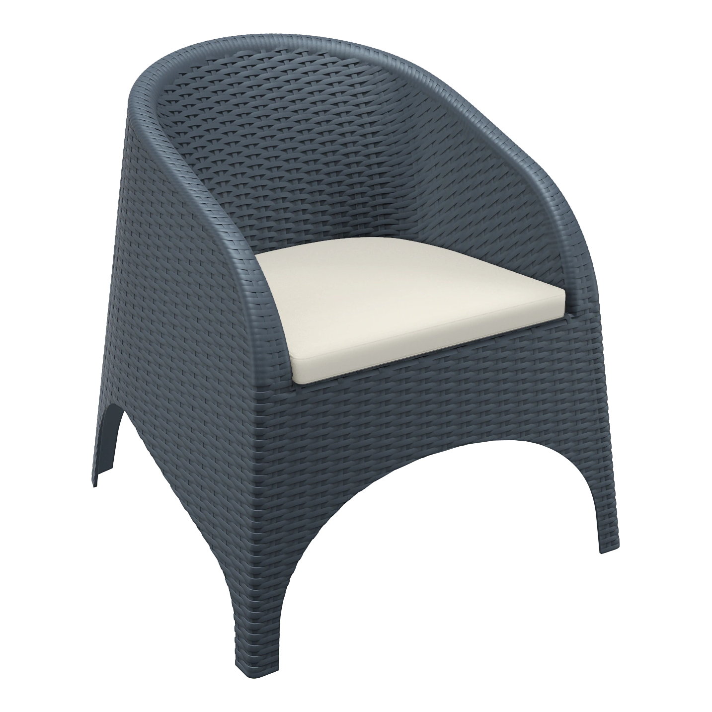 Siesta Aruba Arm Chair - Anthracite with Beige Cushion
