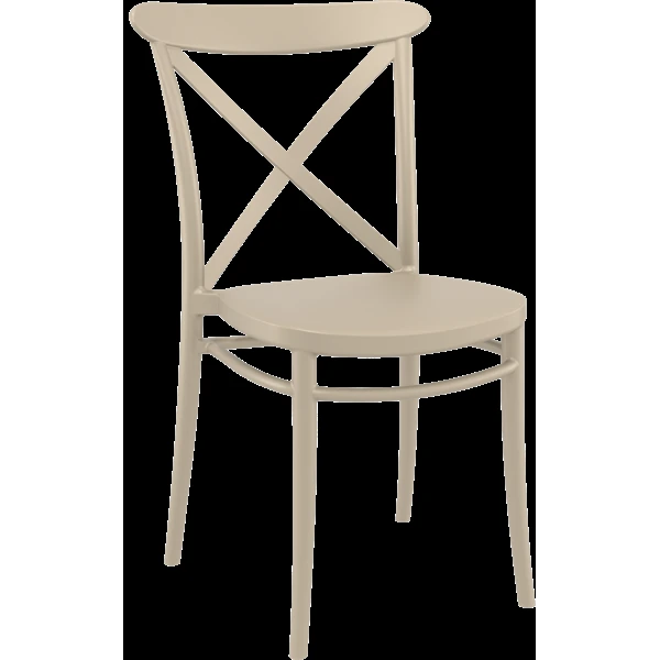 Siesta Cross Chair - Taupe