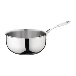 Vogue Y240 tri-wall stainless steel and aluminium flared sauté pan 200mm 2.57L induction compatible – Australia