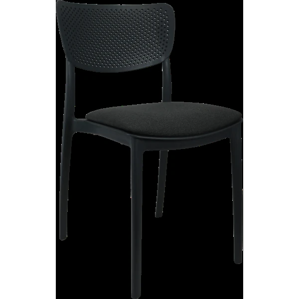Siesta Lucy Chair - Anthracite with Anthracite Fabric Cushion