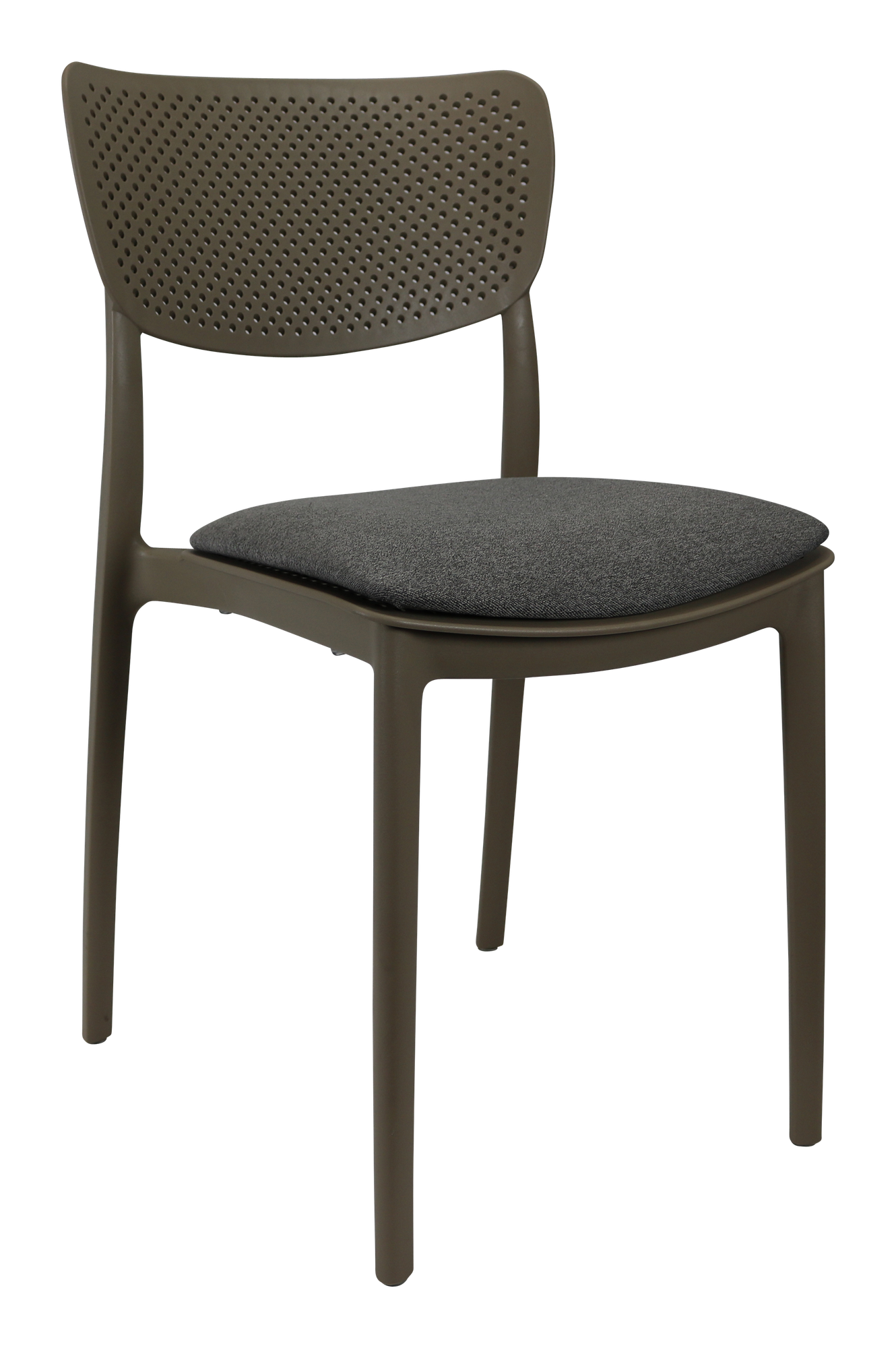 Siesta Lucy Chair - Taupe with Taupe Fabric Cushion