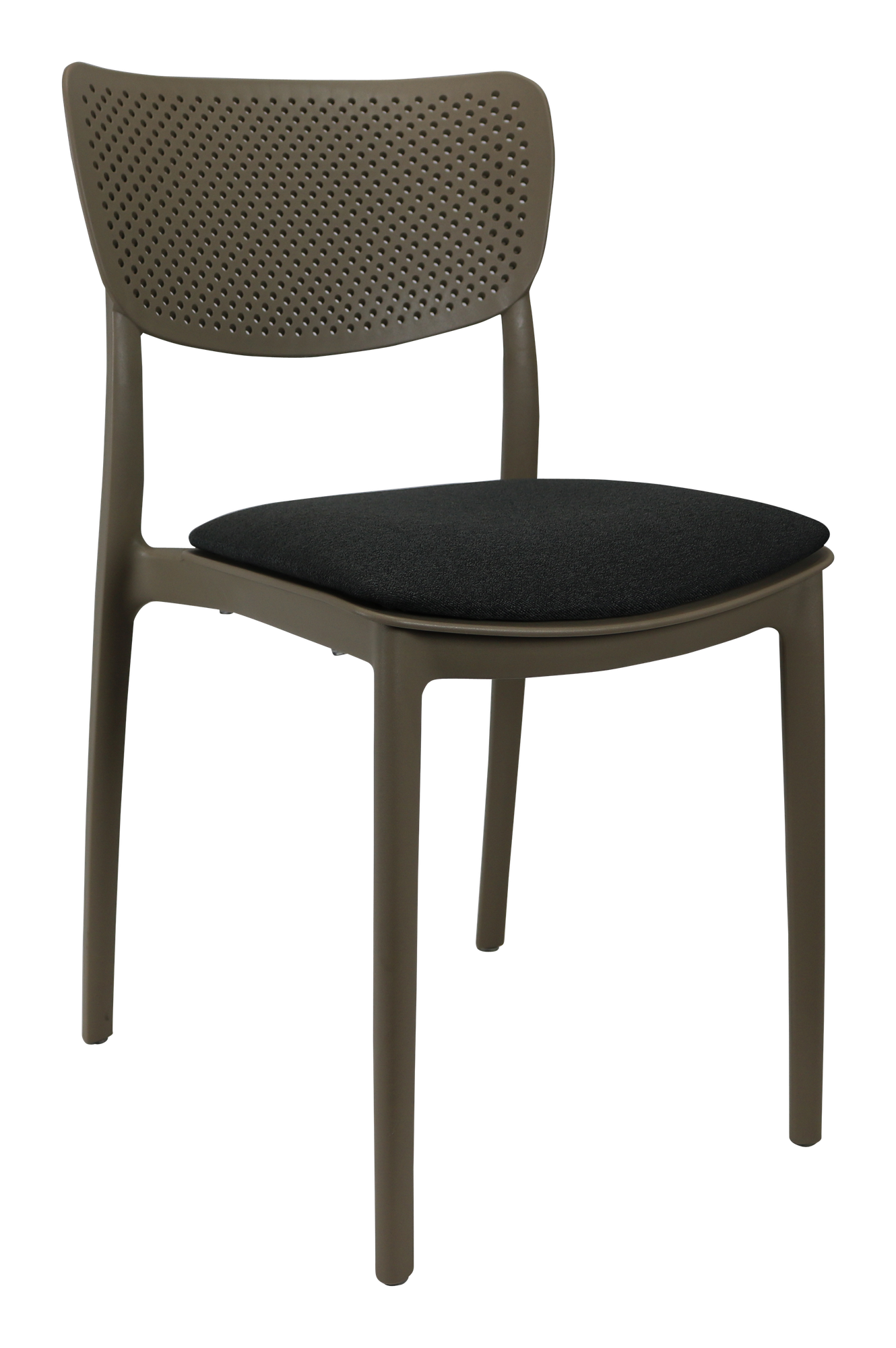 Siesta Lucy Chair - Taupe with Anthracite Fabric Cushion