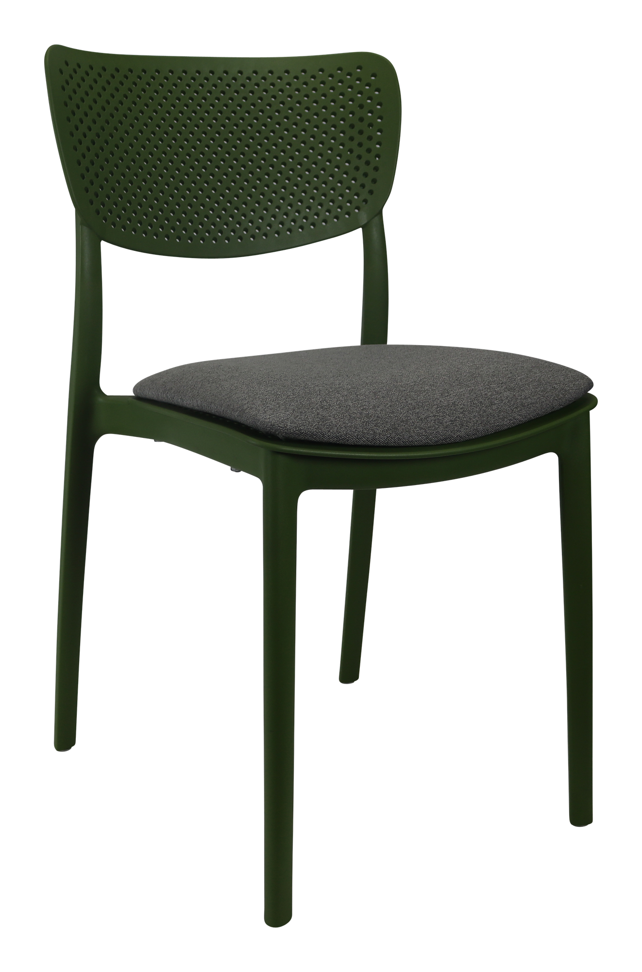Siesta Lucy Chair - Olive Green with Taupe Fabric Cushion