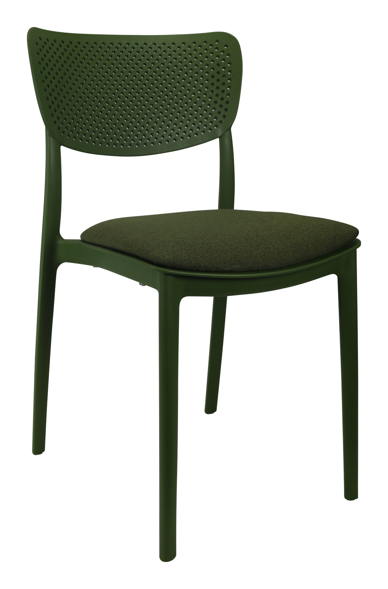 Siesta Lucy Chair - Olive Green with Olive Green Fabric Cushion