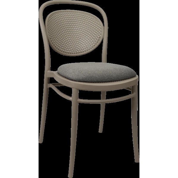 Siesta Marcel Chair - Taupe with Taupe Fabric Cushion